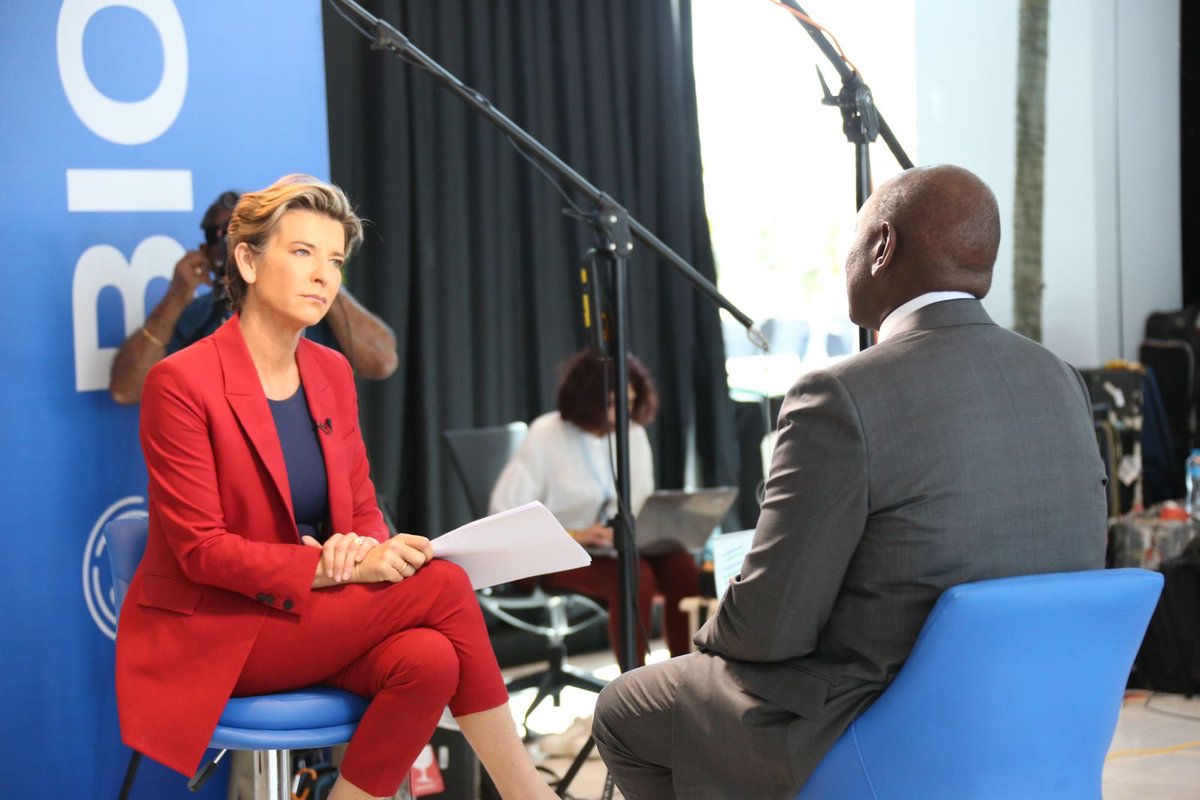 HusseinMohamedg's tweet image. Watch ⁦@WilliamsRuto⁩ on CNN with ⁦@BeckyCNN⁩ 6pm EAT on Climate Change; impact on Kenya and Africa’s plans to a green future.