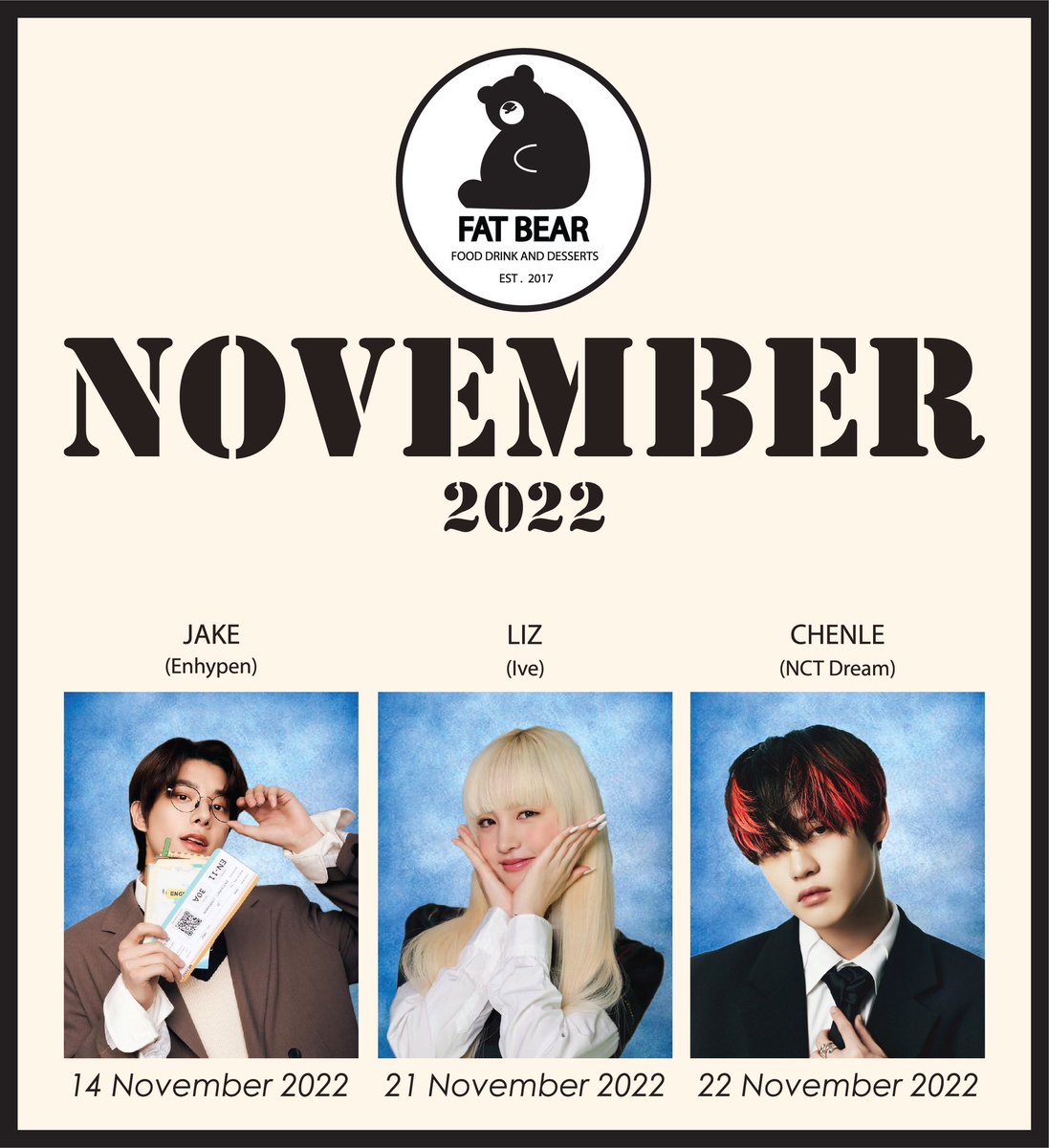 ตารางแจกGive Awayเดือนพฤศจิกายนมาแล้วจ้าาา 🐻🥰💙🤎

📣 ยังเหมือนเดิมกับกิจกรรมพิเศษประจำเดือน โควททวิตติดแท็กร้าน+RT สุ่มแจก 1 รางวัล รับไปเลยGive Awayทุกโปรเจคของเดือนตุลาคมและพฤศจิกายน ฟรี!!!

📍ประกาศผลสุ่มวันที่ 30/11/2022 เวลา 18.00น.