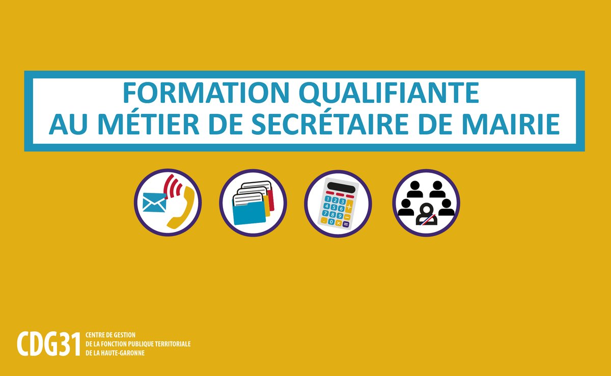 cdgfpt_31's tweet photo. [INITIATIVE] – Formation au métier de #SecrétaireDeMairie !

Issu d’un partenariat constructif avec @Occitanie, le 
@cnfpt, @Poleemploi_oc et le #CDG31, une prochaine session de formation au métier de secrétaire de mairie va débuter le 17 novembre 2022 à Villeneuve de Rivière. https://t.co/XvrsF6eH1r