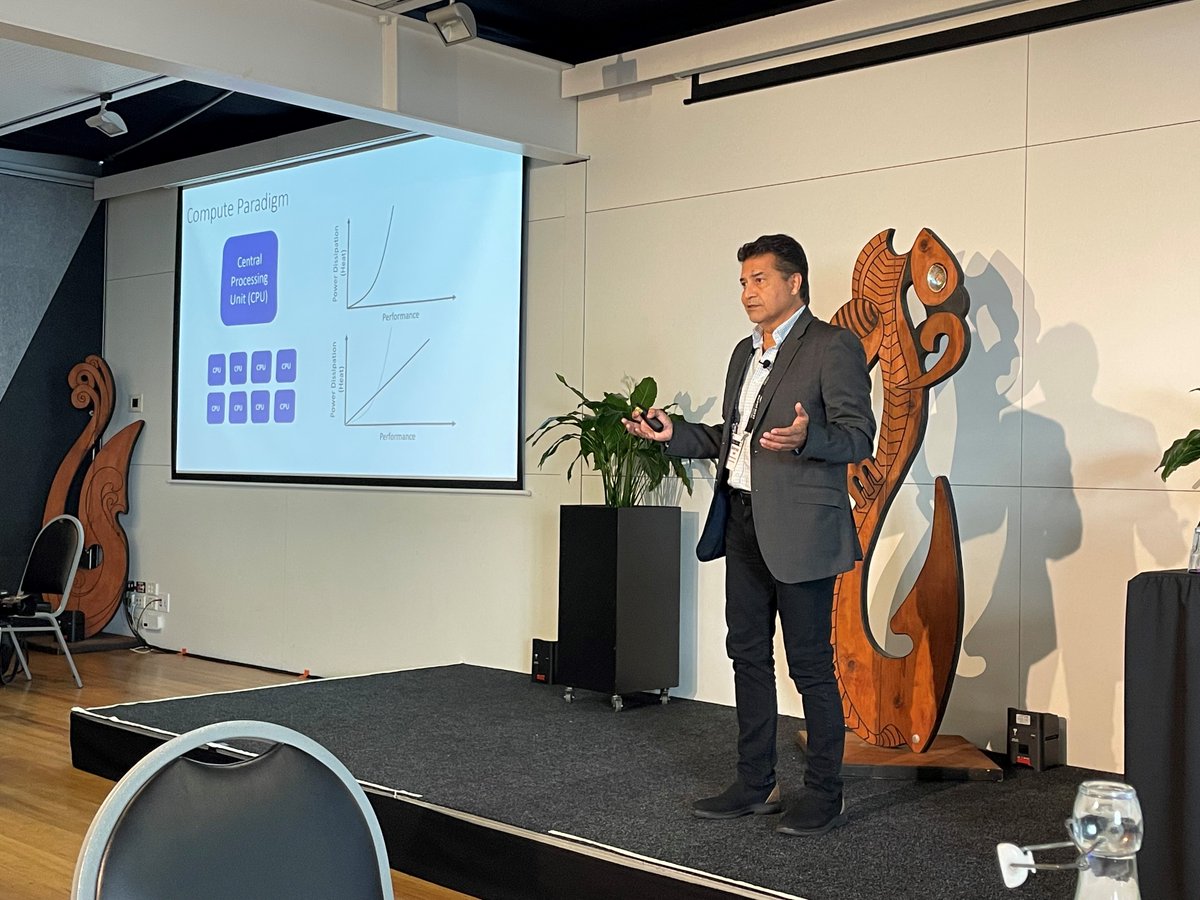 NZBridgewest's tweet photo. Behrooz Abdi is a leading executive in the semiconductor industry, has been CEO of multiple publicly traded companies, and serves on multiple boards of directors. Takeaways from his global tech trends presentation: 1/ https://t.co/JlUfUn3PPy