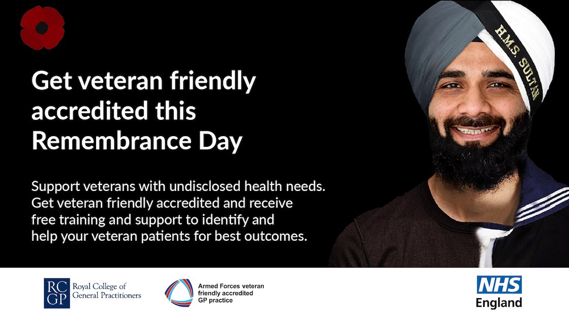CityWallsMC's tweet photo. With Remembrance Day coming up we ask that other practices honour veterans for their service and become a #VeteranFriendlyGP Practice. Join us in best supporting veterans &amp; their families. Find out more at https://t.co/TMUsovl4dn https://t.co/yPXBEUqfdb