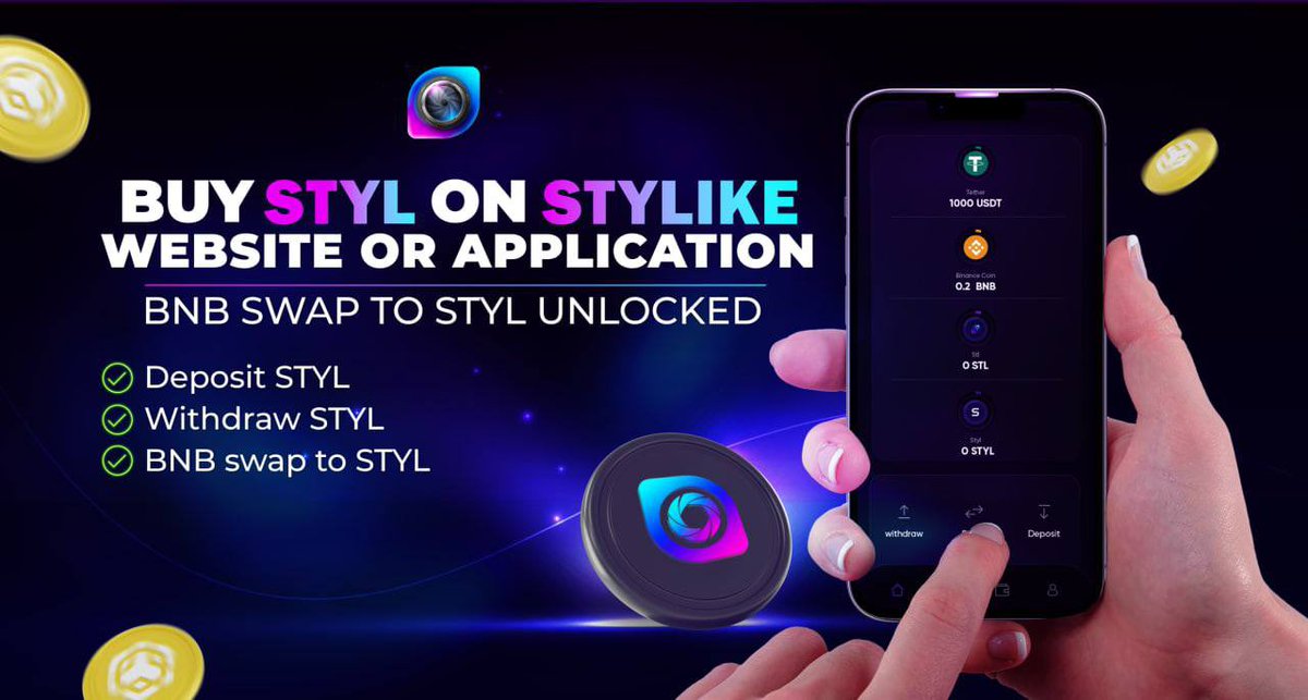 Stylike_io's tweet photo. Stylikers can now deposit/withdraw and swap STYL/BNB in their stylike account.

Now everyone can buy STYL with BNB on Stylike account with just 1 click.

https://t.co/sPmaiEEp5D

#stylike #stylikeio #styl #stl #bnb #Binance https://t.co/eGnhDo738q