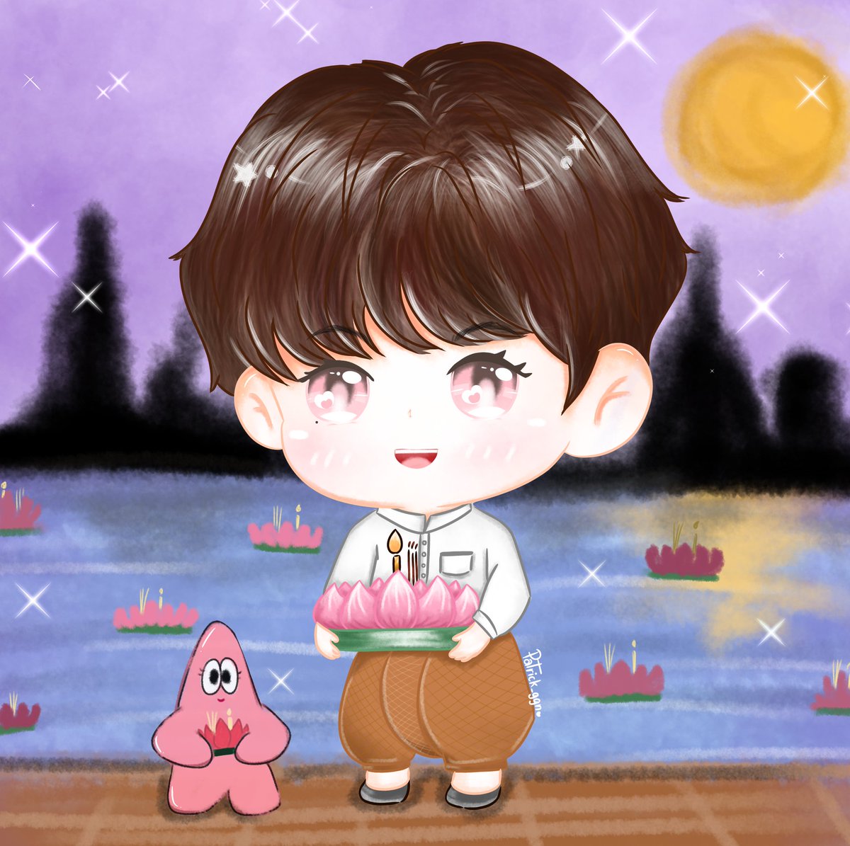 MXiang15's tweet photo. ขอบคุณสายผลิต แฟนอาร์ตเจ้าปลาดาวสุดเก่งทุกท่าน วาดแพทได้น่ารักใจเจ็บมากๆ ใครเจอรีบพุ่งไปรีกันน้าา (รูปเพิ่ม⬇️)

Patrick Full Moon Day
#ฝากใจใส่กระทงส่งให้แพทริค 
#แพทริค @patrick_pppat https://t.co/A5wci3d7ox