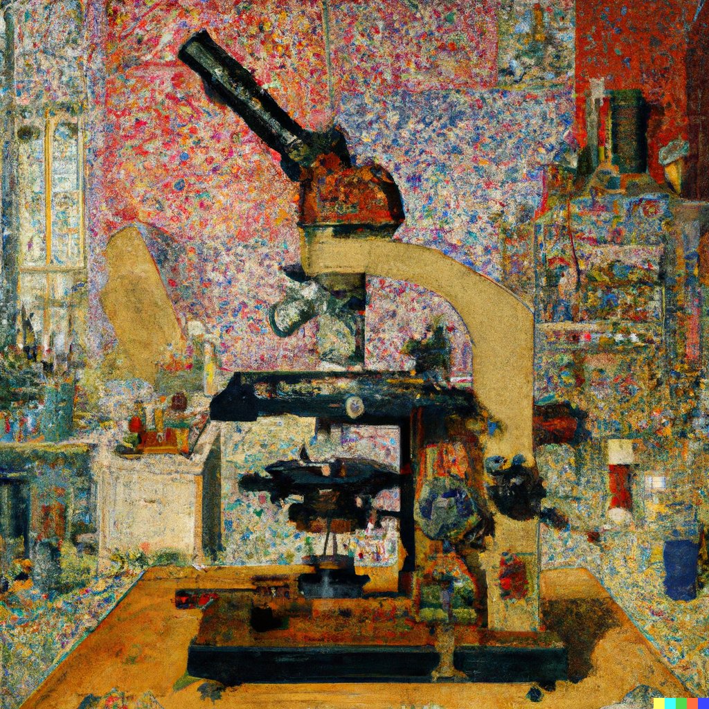 JPintoPath's tweet photo. "Microscope by Theo van Rysselberghe"

#DALLE2 https://t.co/0CeAmEXZAf