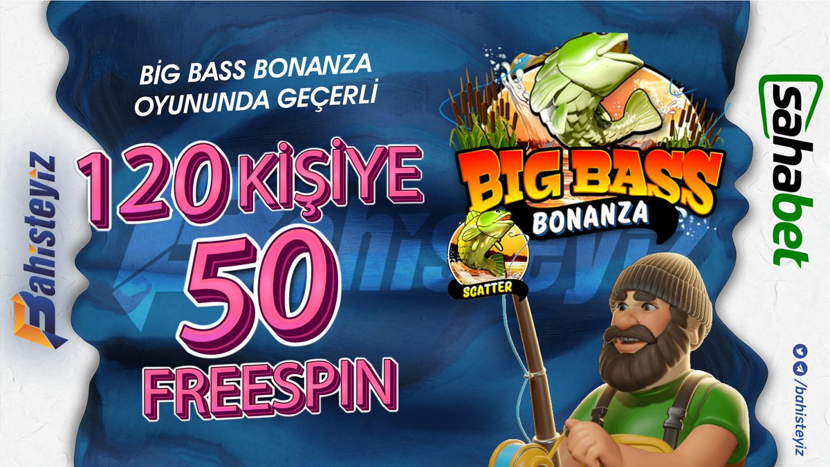 🌟 SAHABET'TEN 120 KİŞİYE 50 FREESPİN 

👉KATILIM YAPMAK İÇİN bit.ly/3WMzCes

#bahisteyiz #sahabet  #etkinlik #freespin #FreeSpins #bigbassbonanza #spin #slot #casino #şeker #etkinlik #ödül #FreeBet #bahis #Oyun #eğlence