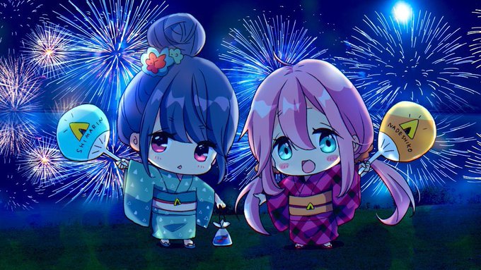 「打ち上げ花火 頭に花」のTwitter画像/イラスト(新着)