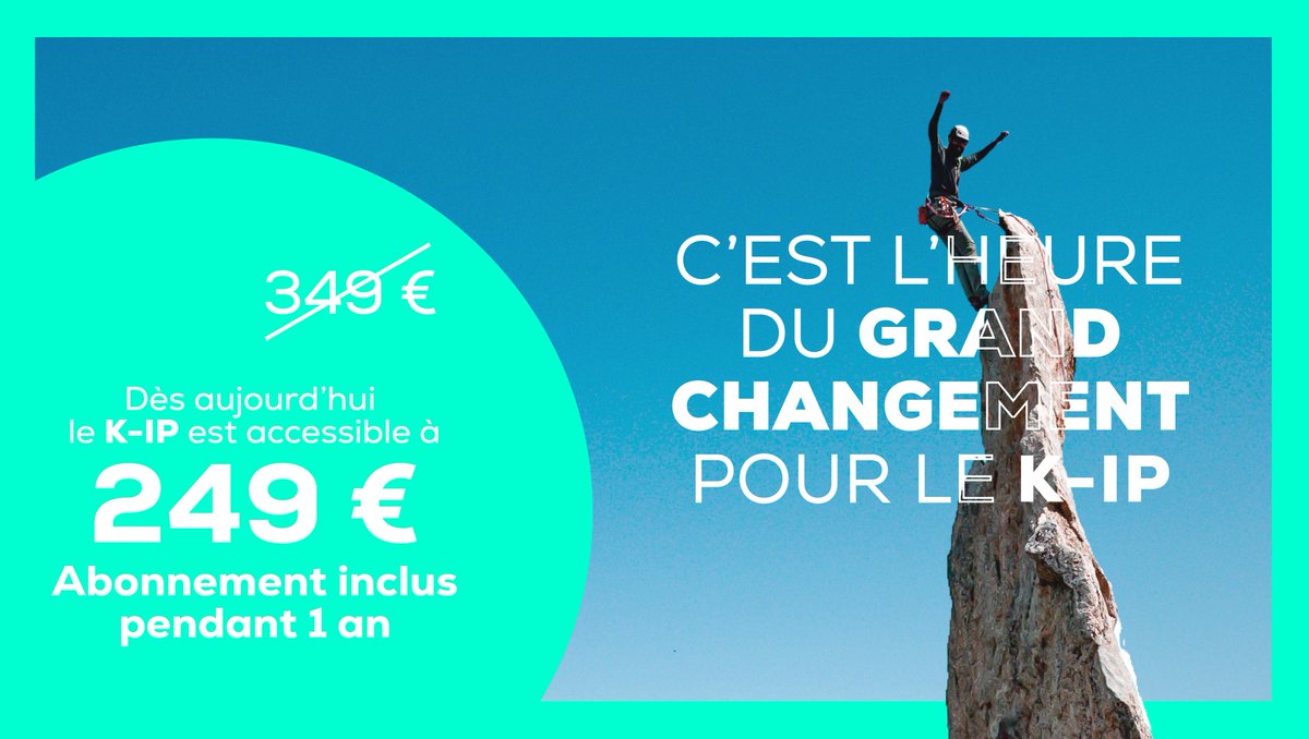 APIKsolution's tweet image. C’est aujourd’hui que la balise K-IP change de prix ! ✨
Pour continuer à œuvrer pour la sécurité en montagne, K-IP décide de retravailler son prix. Pour plus d'information et adopter la balise K-IP, rendez-vous directement sur notre site 👉 k-ip.fr/produits-servi…