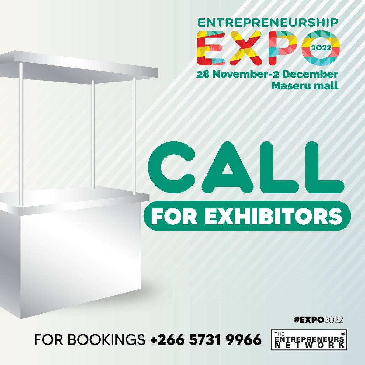 TENlesotho's tweet photo. As for stalls? We have opened the lines for MSMEs across different industries to book their stalls.
Prices incl. access to the official opening ceremony, a whole week of exhibition, & access to the closing ceremony as well! For further info, contact us at 266 5731 9966. https://t.co/JqeWIk9fH3