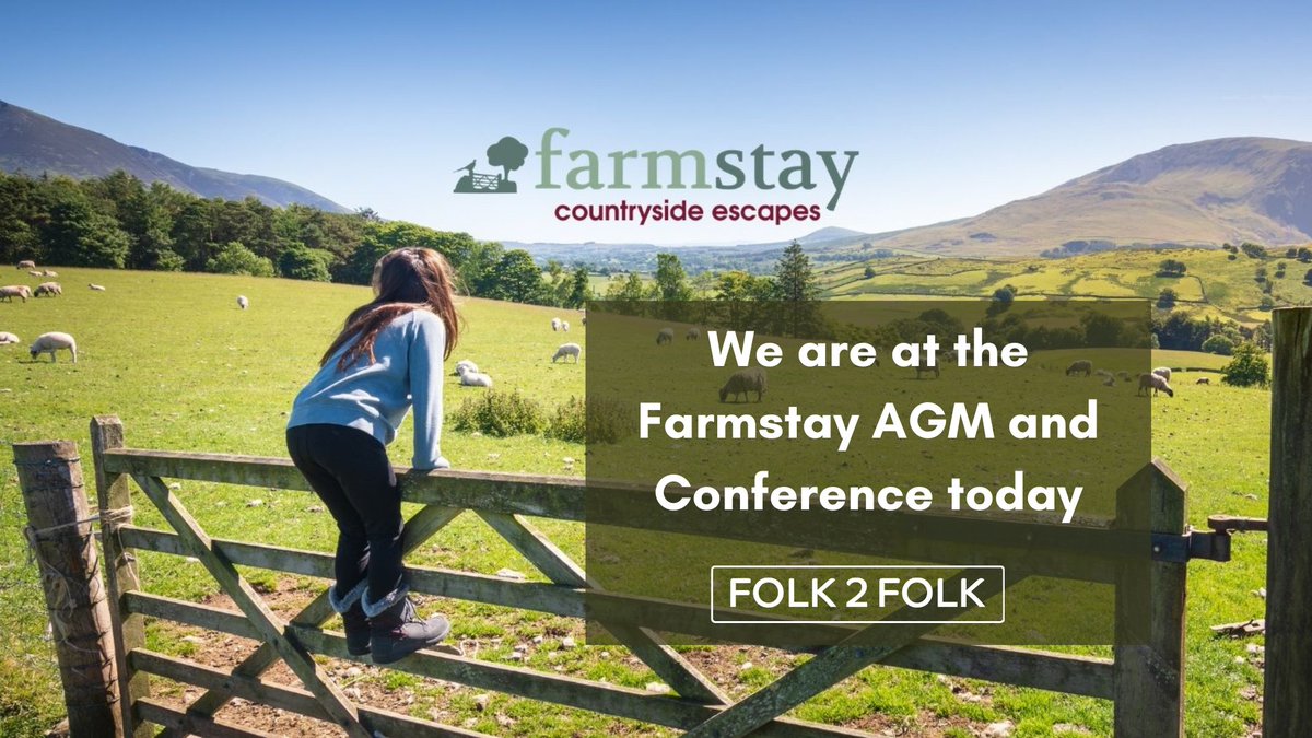 Folk2FolkUK's tweet photo. We are delighted to be attending and exhibiting at the Farmstay AGM and Conference today at North Lake Hotel in Penrith.
Come say hello ๐ and discover how we can help you unlock the potential of your farm-based accommodation.
#FarmStay #HelpfulFOLK https://t.co/ed1RlL7gPi