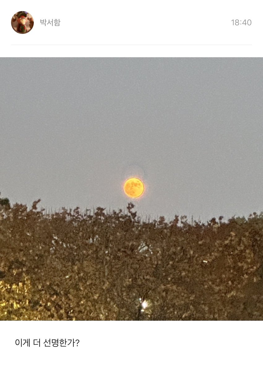 akxsame's tweet image. 와 이거 진짜 예뿌다
박서함은
불타는 감자도 줬다가
예쁜 달도 주는
멋진 남자셔요 👍