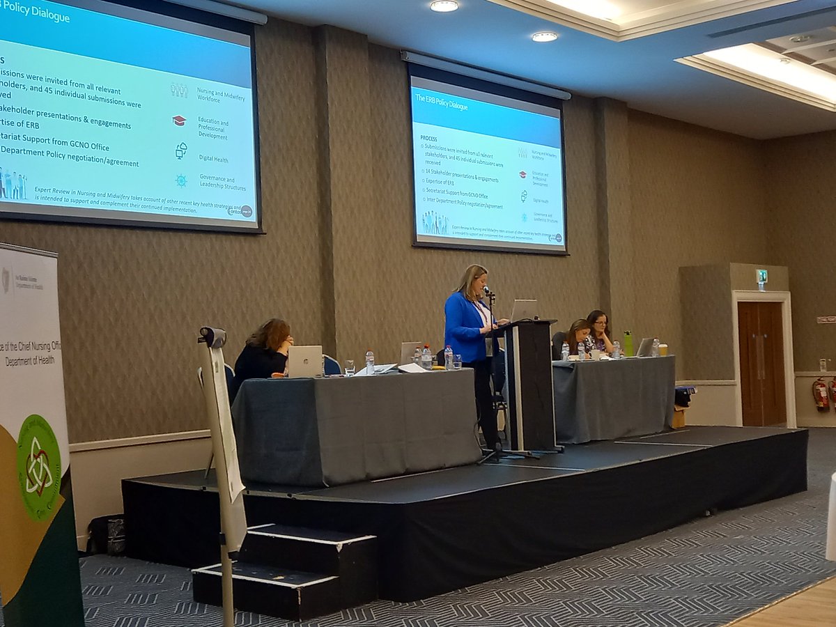 Project Officer @GrainneSheeran presenting on the #ERB for nursing & midwifery at the #CNOStrategy event in Dundalk today #enhanceempowerenable @KeikiKelly @greenekaren06 @corrighelen @lieabh