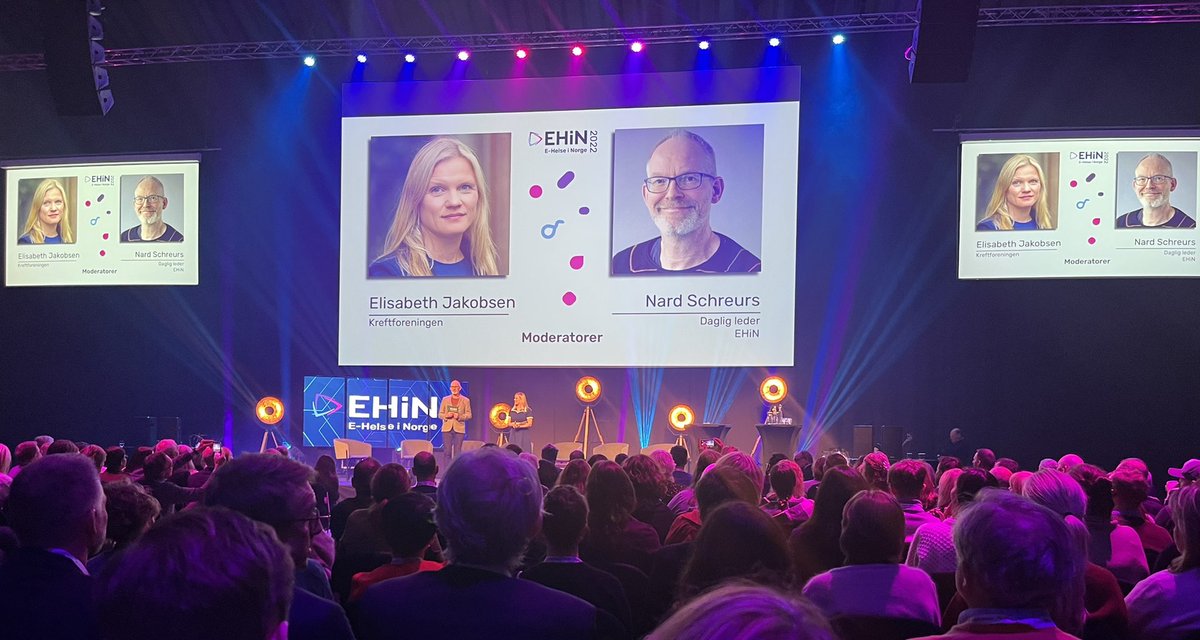 Cool collection of critical mass at @EHelseINorge - 1.600 participants gathered to discuss #digitalhealth future in Norway & Nordics (and more. Good to also focus on @2030Nordic as vision and pathway for practical action for #futurehealth.