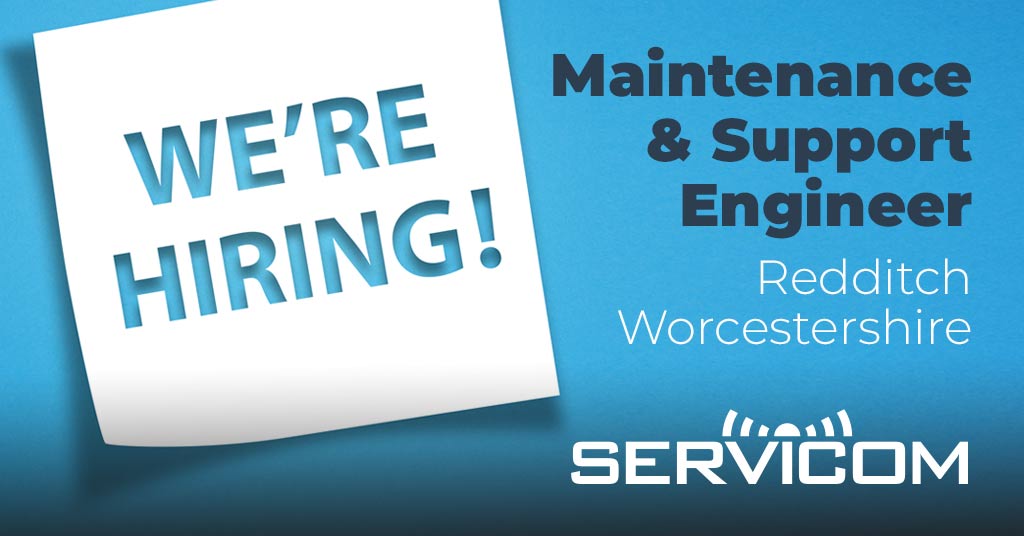 We’re hiring! Are you an experienced Maintenance & Support Engineer looking for a new challenge? If so, we’d love to hear from you. The role requires UK, & possibly overseas, travel. If you're interested, head over to our vacancy page today. servicom.blog/Maintenance-an… #jobsearch