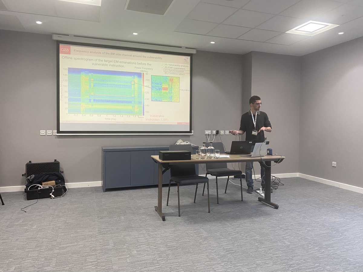 Starting #CARDIS22 with the best paper award “Combined Fault Injection and Real-Time Side-Channel Analysis for Android Secure-Boot Bypassing” by Clément Fanjas, Clément Gaine, Driss Aboulkassimi, Simon Pontié, Olivier Pot;