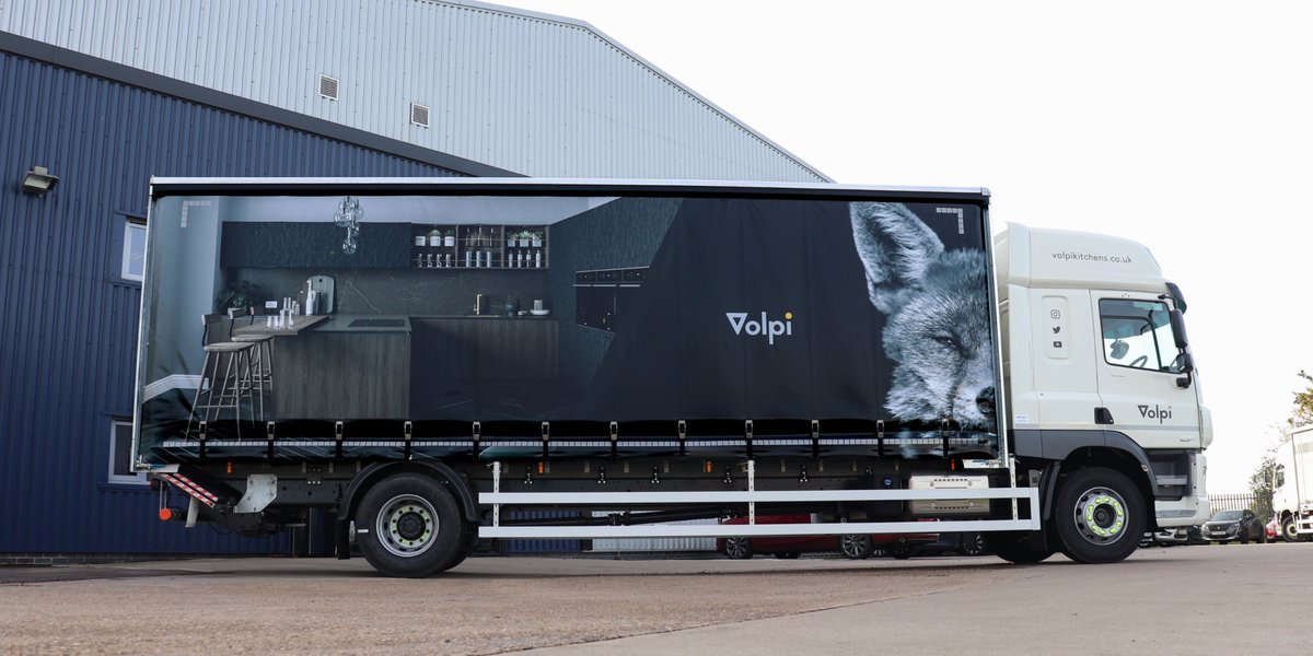 Keep a look out for our new @VolpiKitchens and Volante branded lorries! Thank you so much to @Alltruckplc, @ArSigns and Sapphire Curtains, they look great! #ECFLtd #VolpiKitchens #LoveVolpi #Volante #VolanteSlidingDoors #Leicestershire