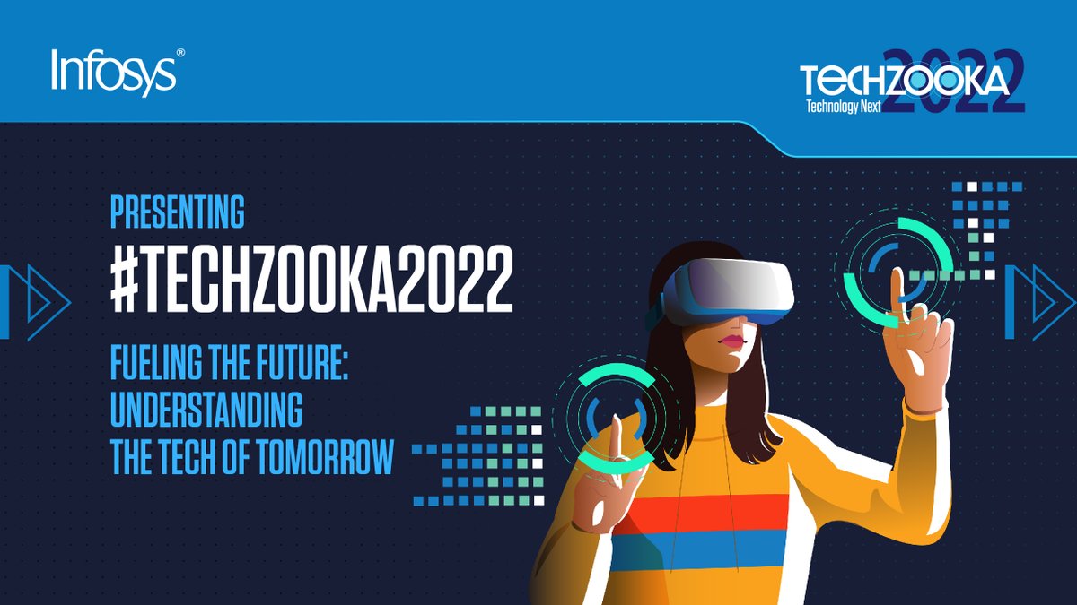 LifeAtInfy's tweet photo. Infoscions! #Techzooka in its 13th edition is ready to energize &amp; bring #FutureTech to you 👩‍💻. We’re opening the horizon to the trendiest topics across #Metaverse, Industry Cloud, AI, Software Engineering, #ESG, and more from November 14, 2022, onwards. Mark your calendars! 🗓️ https://t.co/4cWBJeaHzq