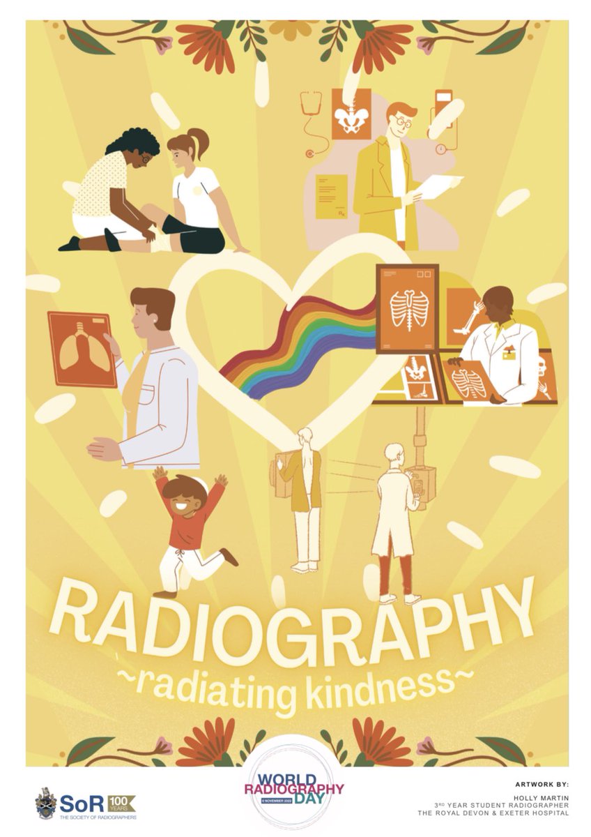 Happy #worldradiographyday2022 to all #radiographers and #therapeuticradiographers.  Shout out to clinical radiographers, radiography managers, aspiring/student radiographers, radiographers in education&those working in diverse roles across the health sector and beyond. #WRD2022