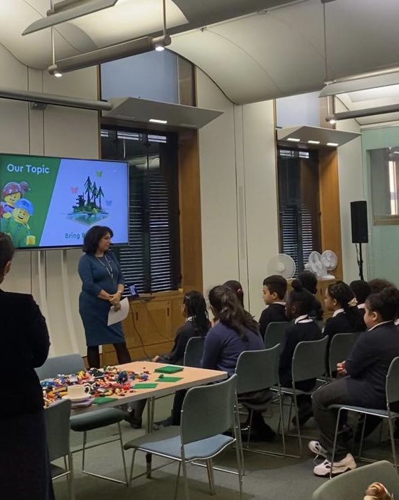JulieExMP's tweet photo. I am proud this morning to host @LEGOpolicy and their #BuildTheChange programme.

It is so important that children are able to learn about sustainability and the environment in a fun and engaging way. https://t.co/tuqM4TJaZ3