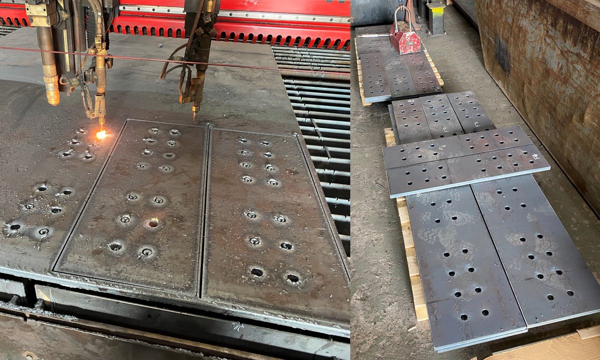 Fittings work on the Flame machine this morning! 

#holes #hole #fittings #flame #ukmanufacturing #steelindustry