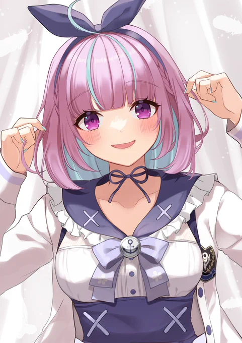 「ご主人〜みてみてぇ〜!」 #あくあーと  #hololive 