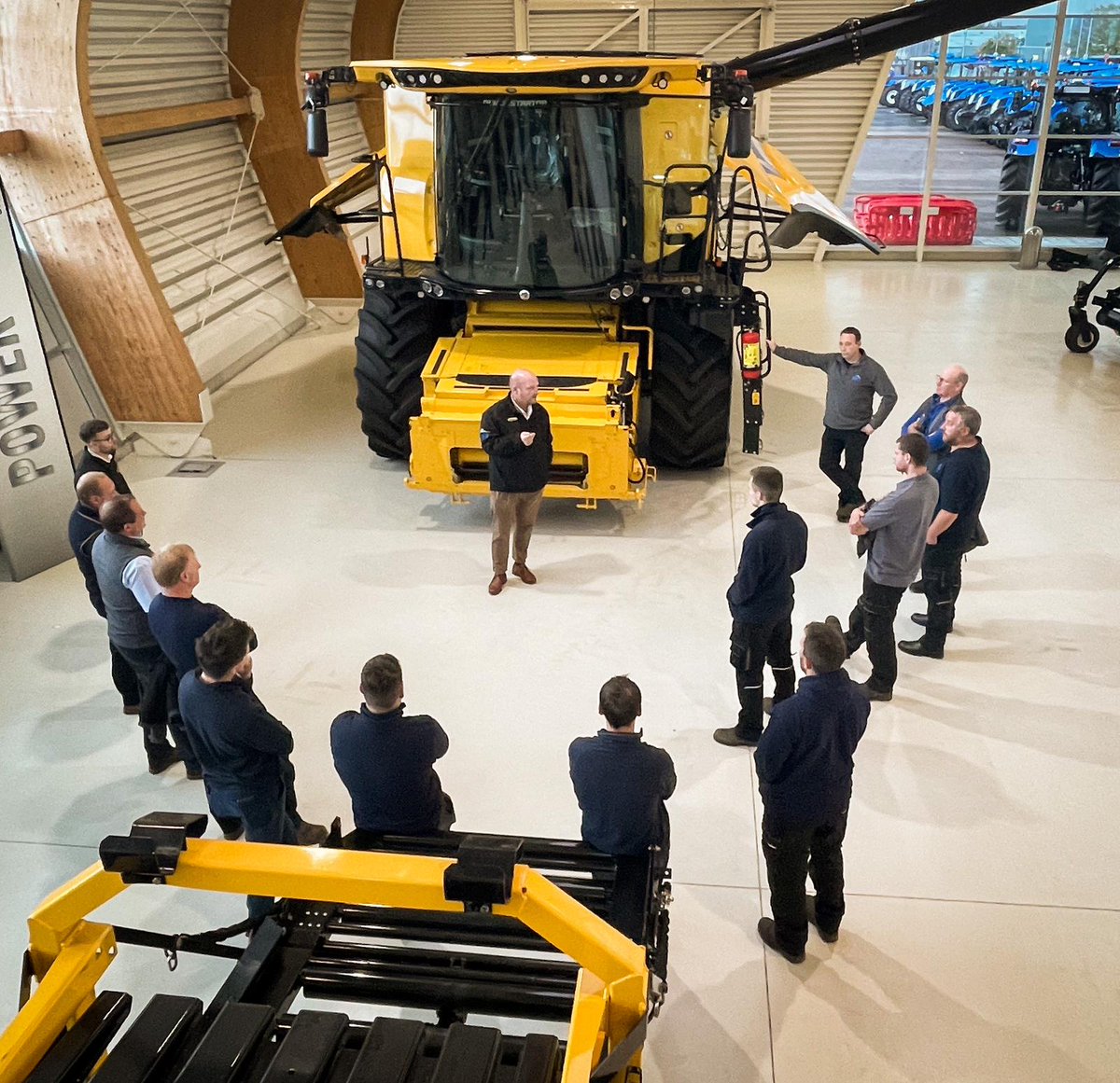 RVTractors's tweet photo. Our teams have been busy behind the scenes product training, here's a few of our technicians across all of our depots at specialist harvest product training at New Holland HQ in Basildon last week. 

#NewHolland #training #harvest #expertsinthefield #basildon #rvt @NewHollandAG https://t.co/VXucxvveth