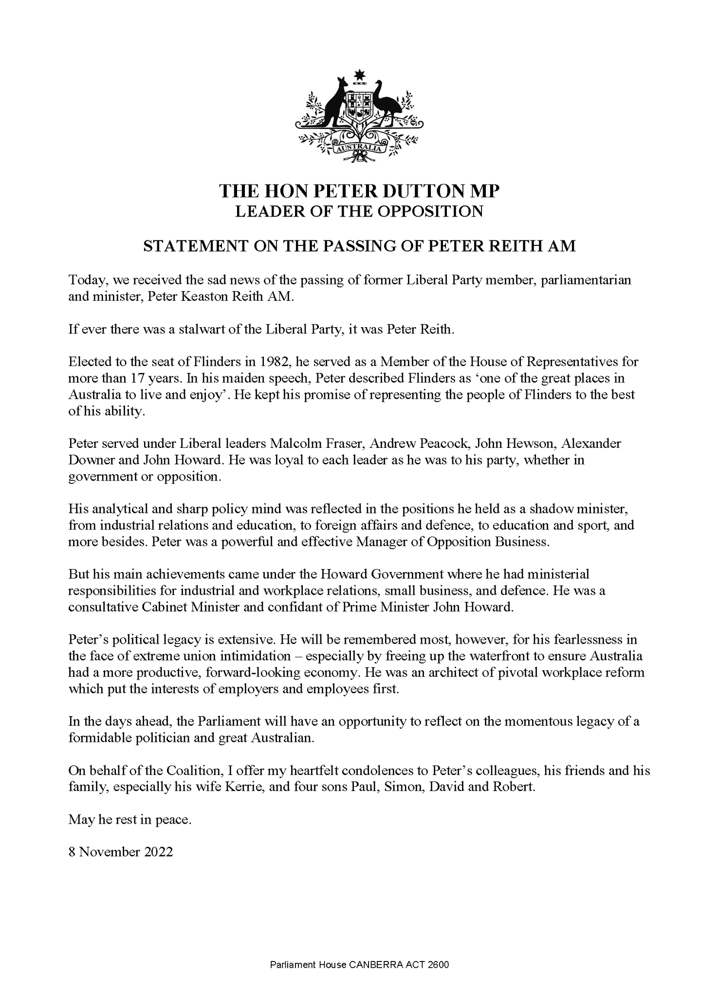 Peter Dutton on Twitter: Peter Dutton on Twitter: