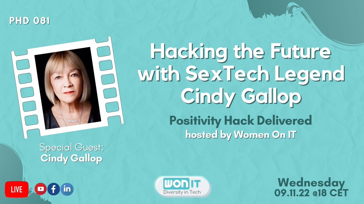 .<a href="/makelovenotporn/">makelovenotporn</a> Founder <a href="/cindygallop/">cindygallop.eth</a> will join us live on PHD tomorrow to share actionable insights on #business, #sextech, #diversityandinclusion &amp; more!

🔘Tune in 6pm CET/12pm EST/9am PST: youtu.be/pvJWfbPAse8

#WomenOnIT #WomeninTech #WomenInSTEM #diversity