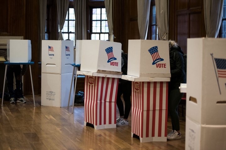 AreelUS's tweet photo. It's Election Day! Get out and make your vote count. Polls are open from 7AM-8PM. If you're in line at 8PM, you will still be allowed to vote. Make sure to bring a valid form of ID. 
#elections2022 #ElectionDay #VoteBlueToSaveDemocracy #VoteBlue #Vote #BlueWave2022 #Democrats https://t.co/rTfFjheD3Q
