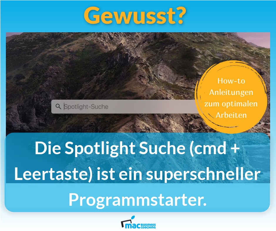 Mac_Business's tweet image. Die Spotlight Suche (cmd + Leertaste) ist ein superschneller Programmstarter

So geht’s &amp;gt;&amp;gt; mac.bz.it/p6g12

##aufgeraeumt #papierlos #schnell #produktivität #automatisierung #apple #mac #iphone #ipad #macbusinesscoaching #arbeitenwieinderzukunft
