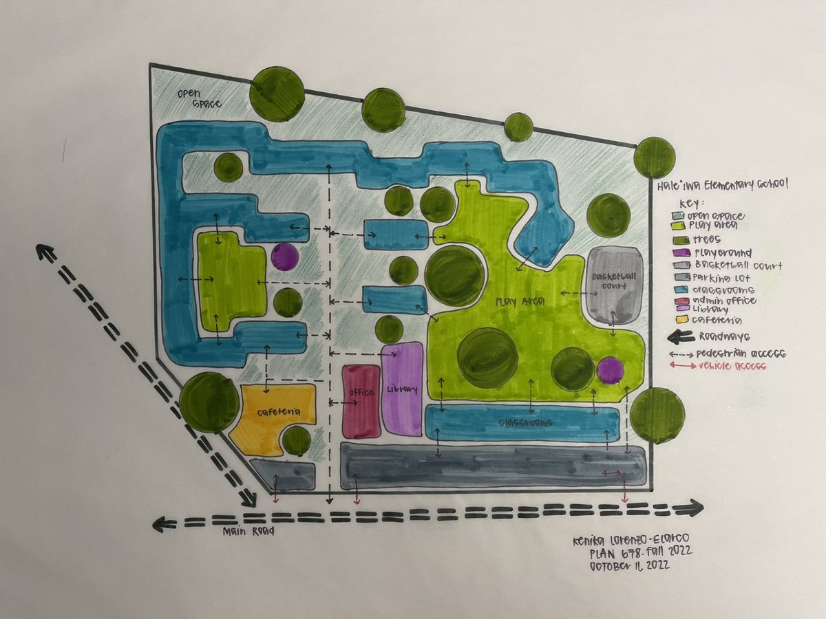 KLorenzoElarco's tweet image. This #BubbleDiagram was a fun one where I got to draw my elementary school!! I also redid this one at least 4-5 times because I’ve been drawing exclusively in pen instead of the drafting with a pencil first 🤦🏻‍♂️ #SitePlanning #DURP #UrbanAndRegionalPlanning