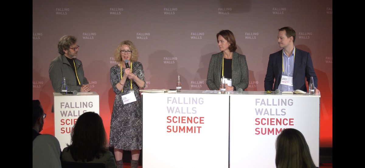 ElsevierConnect's tweet photo. We're proud to launch the global #ConfidenceInResearch report at @Falling_Walls today! Excited to have @hassinkl discuss the findings with @jdbirdwell of @economistimpact, @Matthias Mayer of  @KoerberScience, moderated by Tracey Brown of @senseaboutsci. 

#FallingWalls22 https://t.co/p5t8L5qYCx