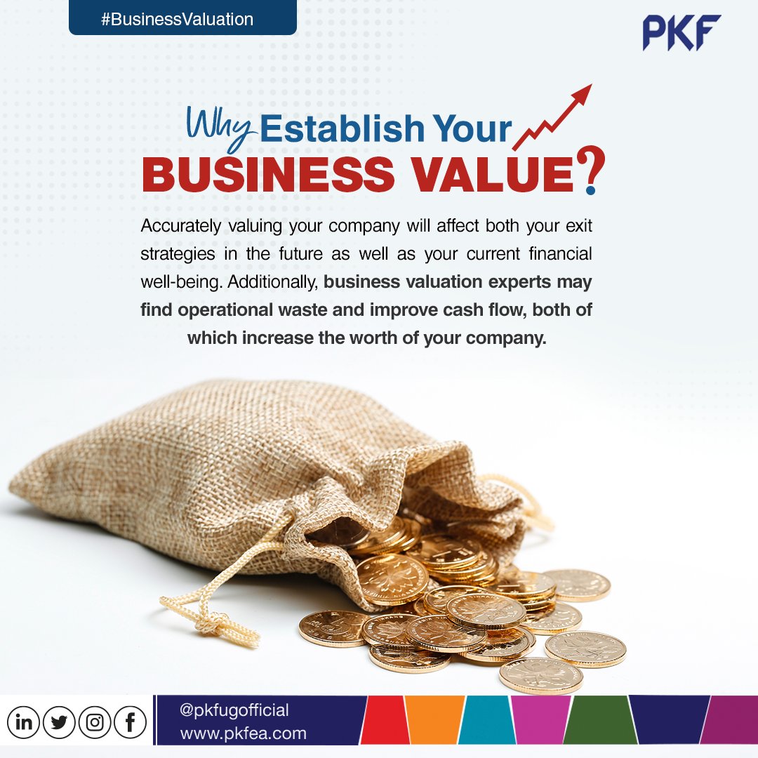 pkfugofficial's tweet photo. A company valuation can be used to determine the fair value of a business for a variety of reasons, such as determining selling value, establishing partner ownership, taxation, or even divorce processes. #ConsultTheExpertsToday #businessvaluation https://t.co/7THwO6kZNC