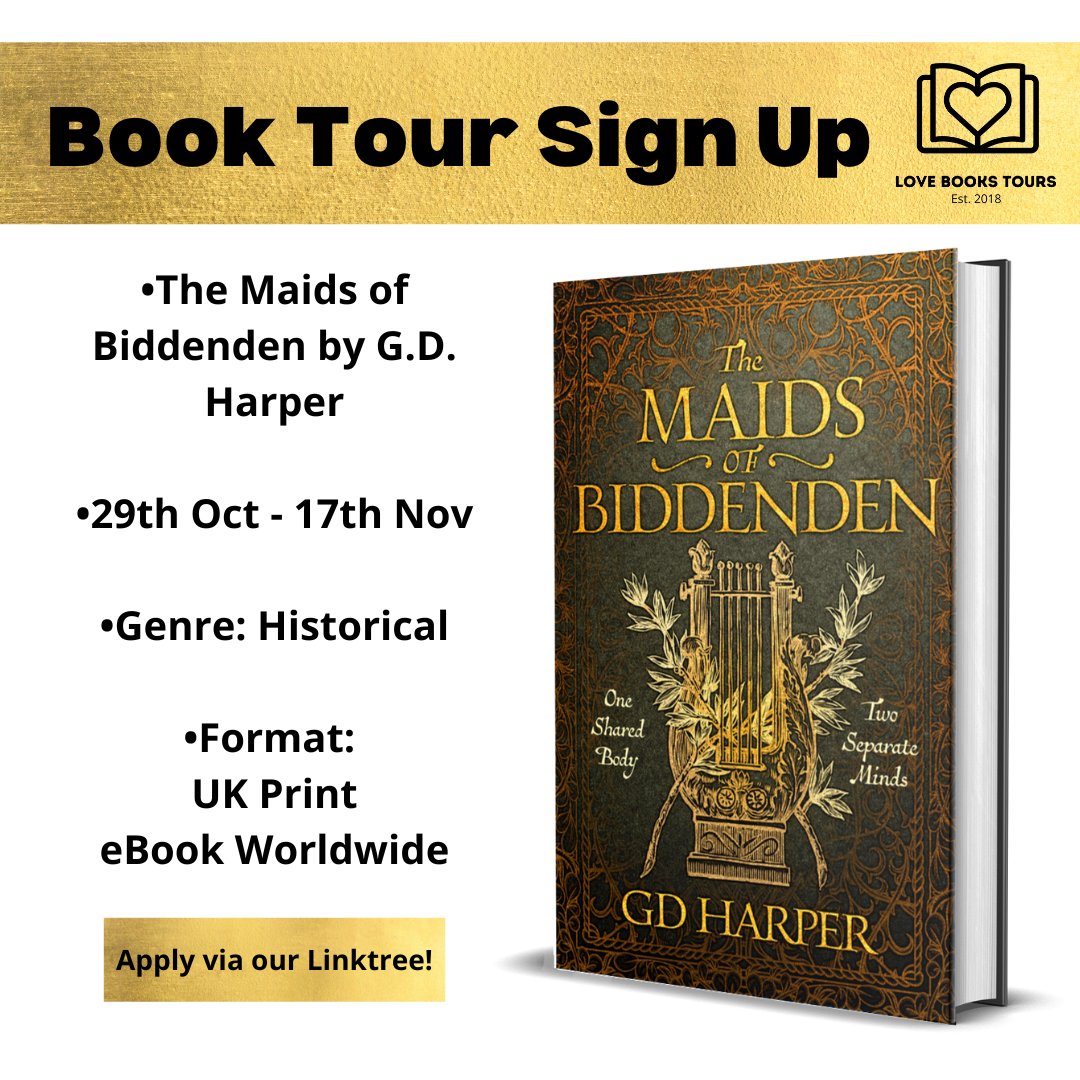 'I’ve never read a page-turning story like The Maids of Biddenden.'

The Maids of Biddenden by G.D. Harper <a href="/harper_author/">GD Harper Author</a> organised by <a href="/lovebookstours/">Love Books Tours</a> <a href="/KellyAlacey/">Kelly Lacey - Love Books Tours</a>
 
Full review ⬇️
 bookread2day.wordpress.com/2022/11/01/the…
 
🛒 amzn.to/3WGXeBq
#Bookreview #BookTwitter #VirtualBookTour