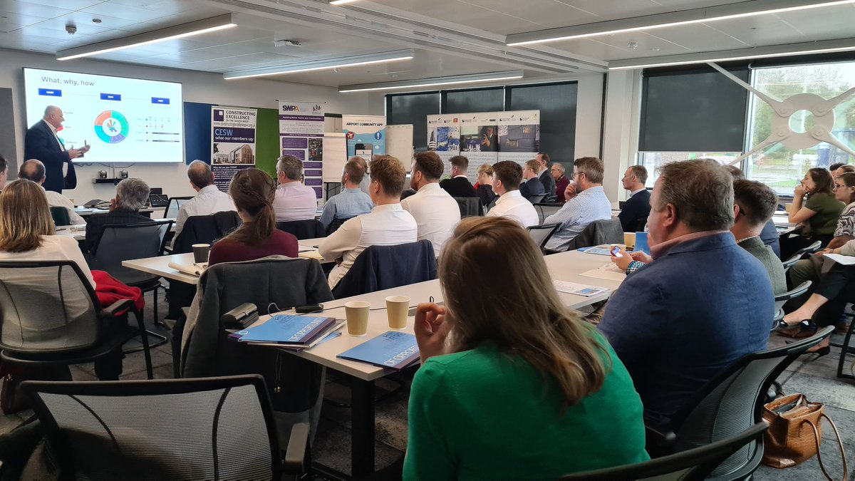 cesouthwest's tweet image. Ian Nicholson of @CIH_HUB discusses the #valuetoolkit at the CESW Construction Summit at Bristol airport this morning.