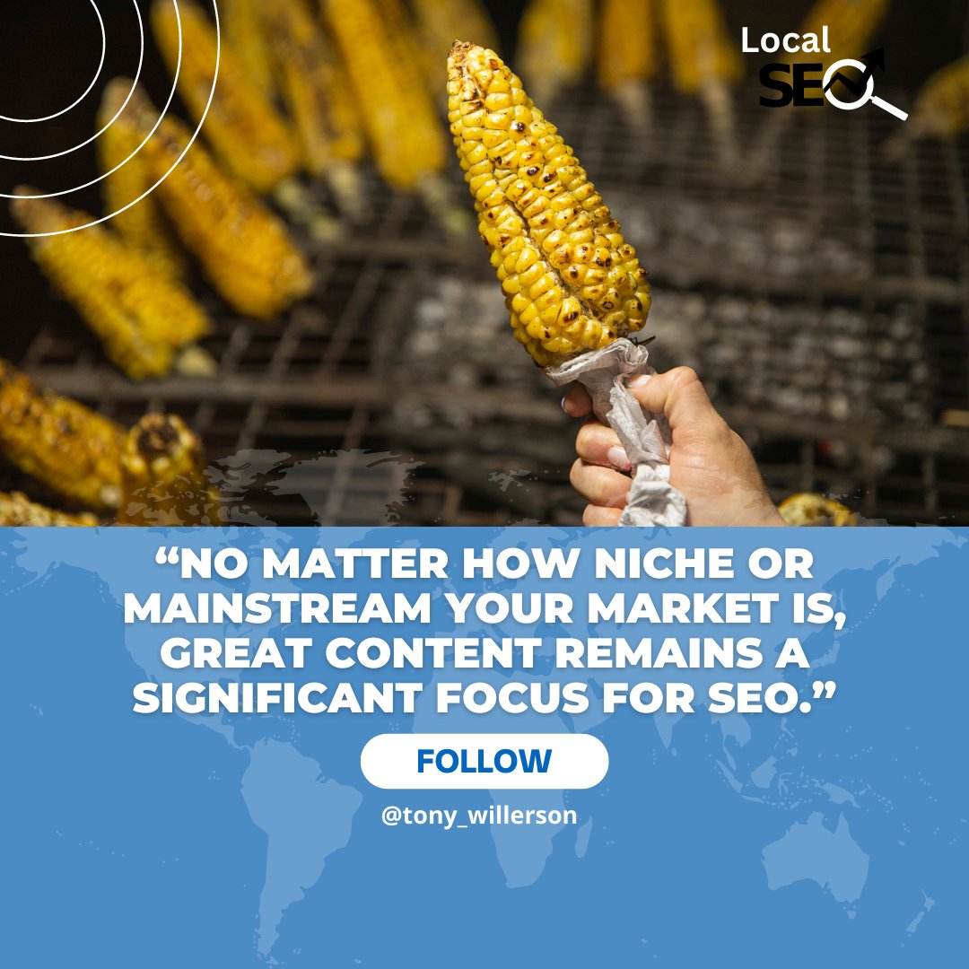 tony_willerson's tweet photo. “No matter how niche or mainstream your market is, great content remains a significant focus for SEO.”
#Vedha #seo #localseo #photothaakku #Gyanvapi #NitiTaylor https://t.co/A5ChqK9HmN