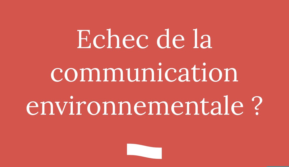 Le diagnostic de l'échec de la #communication environnementale s'accompagne généralement de la critique de trois stratégies : le catastrophisme, l'autoritarisme et le moralisme. Via <a href="/Comm_publique/">Communication publique</a> 

#ComPublique #RSE #GreenWashing

➡️communication-publique.fr/actualite/eche…