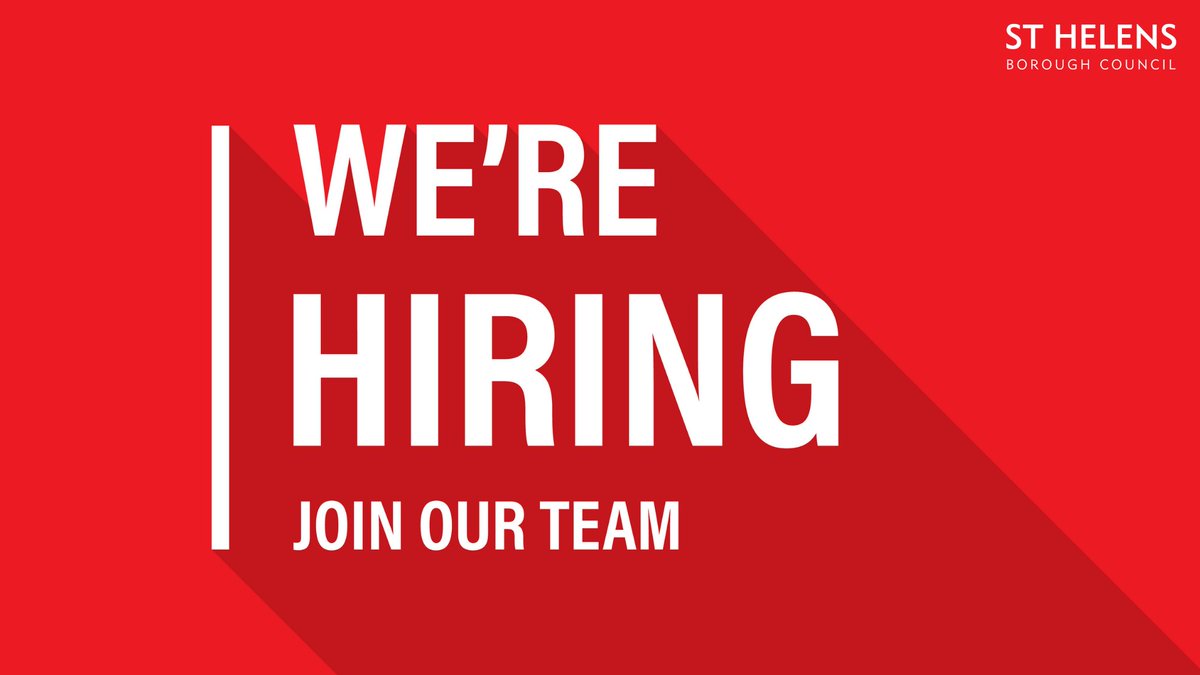 sthelenscouncil's tweet photo. 📣We're #hiring! #JoinTheTeam here at St Helens Borough Council👇

✍️Directorate Assistant x3
👩‍🏫Cover Teacher
📚Library Support Officer
👪Supported Living Worker x 20
💻Rough Sleeping Coordinator
👶Early Years Practitioner
&amp; more!

Go to 👉 https://t.co/Ok5fgC55Yl

#StHelensJobs https://t.co/FJLPm3xgAW