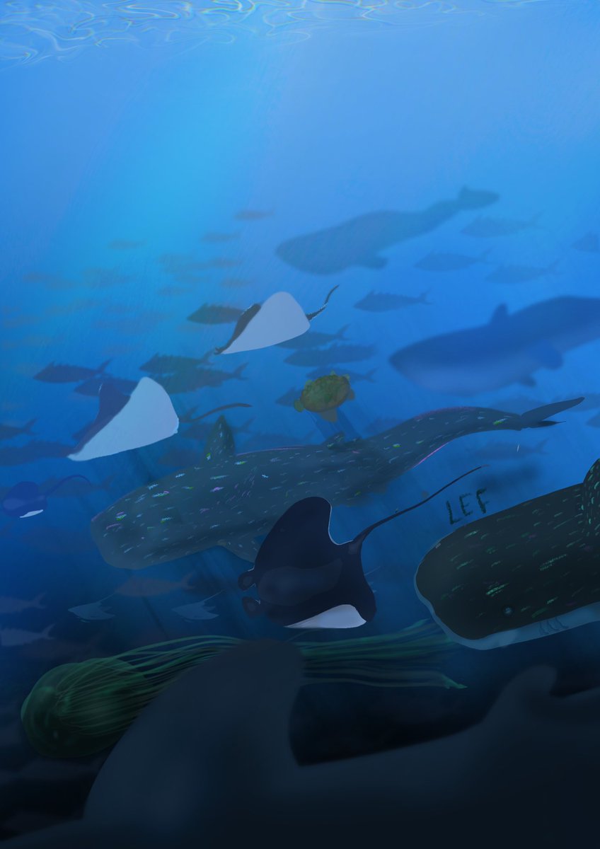 thelefup's tweet photo. As this site is dying I thought i might as well re-introduce myself… I’m Lef, I’m an #artistsontwitter who primarily works with digital - here are some of my fave things I’ve made over the years. First off I love a good aquatic theme 1/6 https://t.co/iZmi3zpUvW