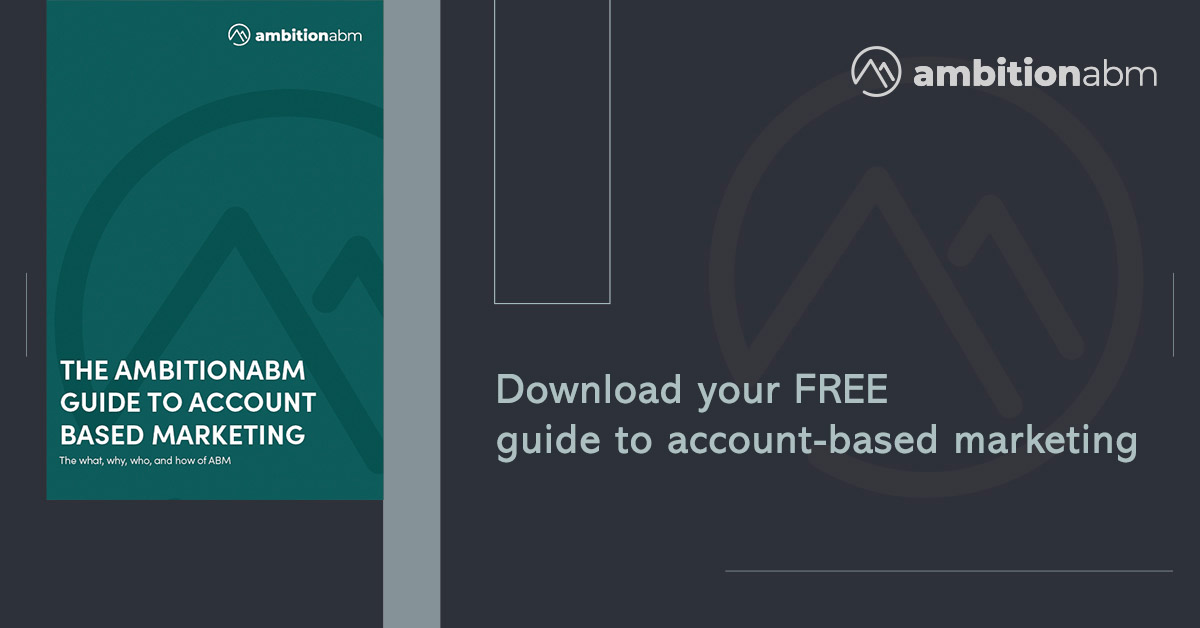 AmbitionAbm's tweet image. Are you looking to accelerate your B2B marketing in the new year? Then start by downloading your FREE guide to #AccountBasedMarketing here: ambitionabm.com/your-free-abm-…
#ABM #accountbasedmarketing #B2Bmarketing #marketing #sales #strategy #growth #business #tech #martech