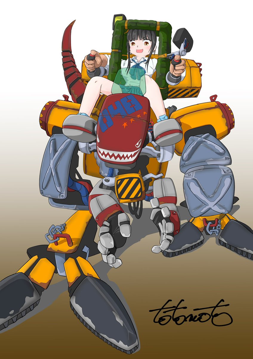 totomoto_illust's tweet photo. @pine_121918 フォロワーさん1000人おめでとうございます！交流会参加失礼します！

totomotoといいます
ヤンチャな女の子とメカと動物描いてます
絵描きさんフォロバしますのでヨロシクですっ！ https://t.co/PC8F8h5Ywl