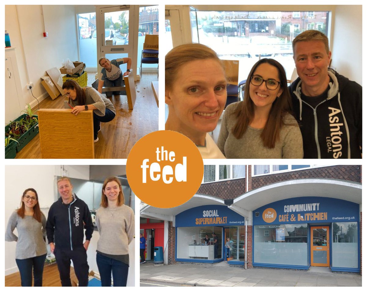 AshtonsLegal's tweet photo. Yesterday, @EORou, @RedHeadedAli and Vanessa took advantage of the @AshtonsLegal #GiveADay scheme to help @TheFeedNorwich set up their new Community Cafe and Kitchen ready for the grand opening next week. Find out more about this excellent initiative here: https://t.co/1PNoibIcxp https://t.co/UrJtG2cfYP