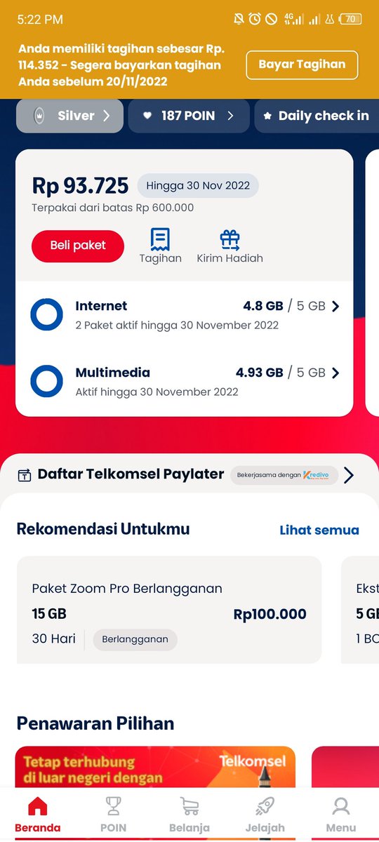 Tagihan masih muncuL juga,