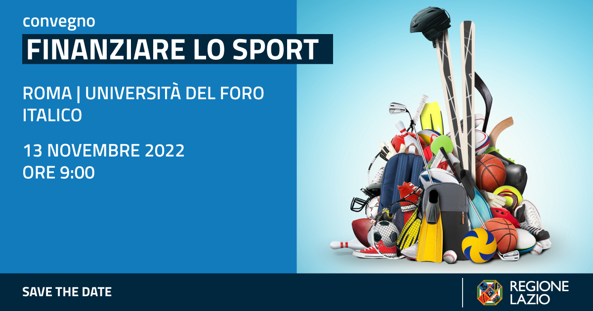 sportlazio's tweet photo. Finanziare lo Sport | Il 13 novembre non perdere il convegno rivolto alle società sportive affiliate FITeT.
Appuntamento dalle ore 9 presso l’Università del Foro Italico. https://t.co/jeY0nTBiZi
