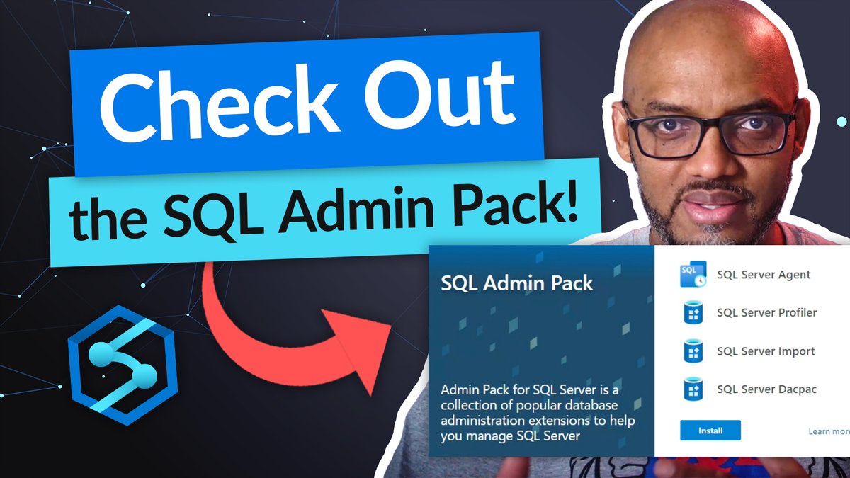 GuyInACube's tweet image. Working with #AzureSQL Database or #AzureSynapse Analytics? Want to use Azure Data Studio but missing all of the tools you used to use? @PatrickDBA looks at the #SQL Admin Pack and how that can help you.
Watch on YouTube - guyinacu.be/sqladminpack