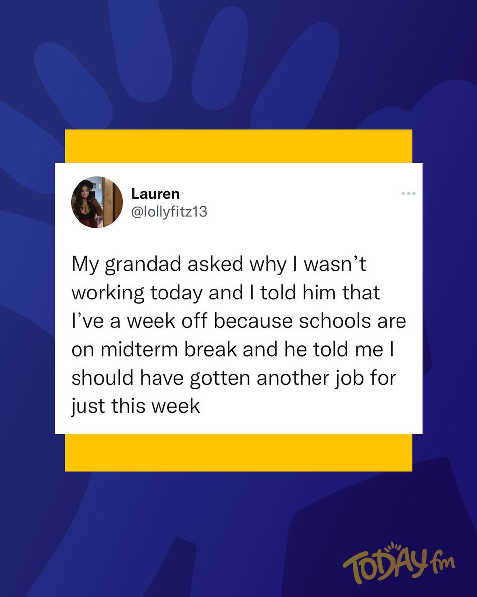 TodayFM's tweet photo. Why is this such an Irish thing to say? 😭😂

📲 @lollyfitz13 https://t.co/ywhs7GkYuy