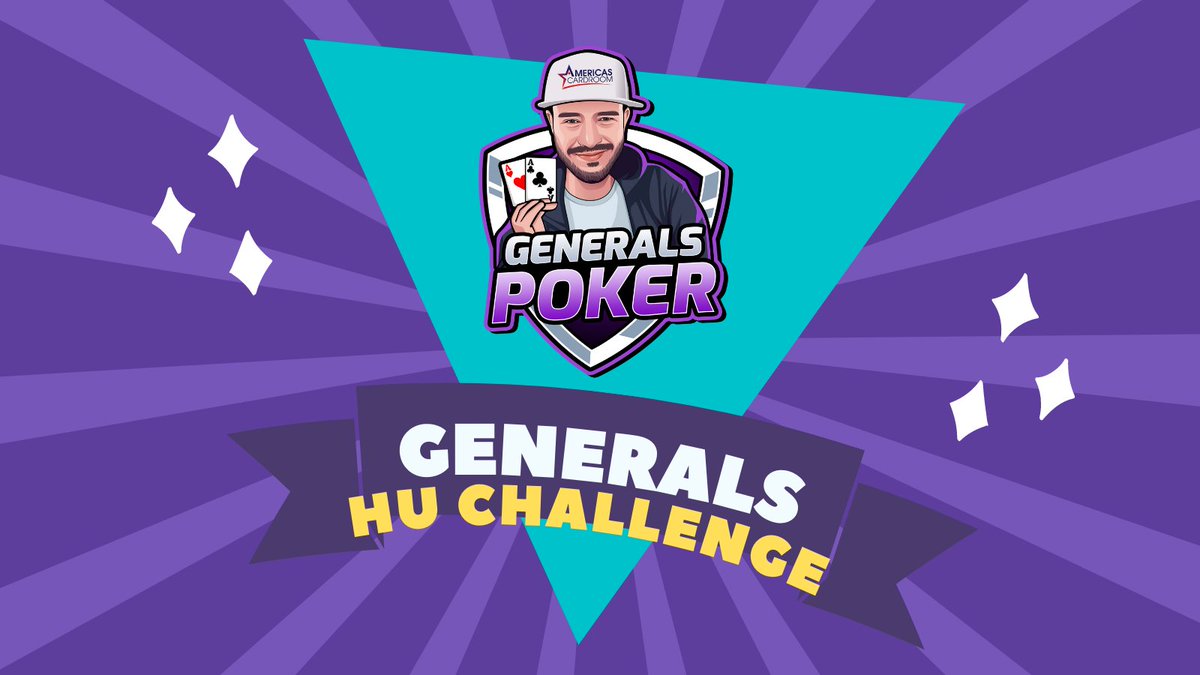 🔥New and fun challenge for my channel viewers🔥
👉Redeem it only for 100 channel points
👉Win HU game and get $2.25 HG ticket
👉Win 5 HU games and get $22 ticket
👉Win 10 HU games and get $50 into your ACR
More at👉 twitch.tv/generalspoker
#acrgiveaways <a href="/ACRSTormers/">ACRSTormers</a> <a href="/ACR_POKER/">ACR Poker</a>