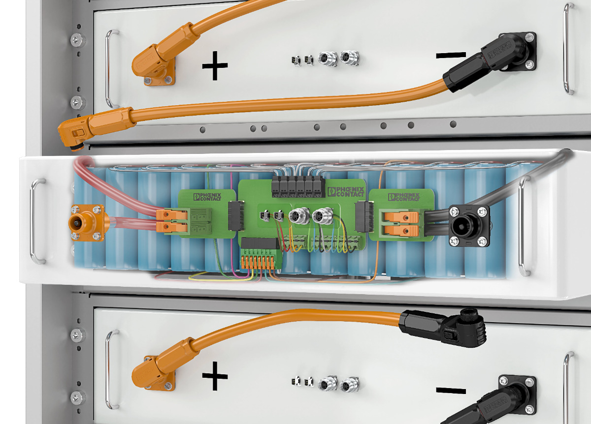 PhoenixContactU's tweet photo. Solutions for #energystorage systems bring you closer to achieving a CO2-neutral society. Implement your individual contacting solutions for #batterystoragesystems and #PowerToX applications with us. https://t.co/9C9q3lJXAK https://t.co/MIuG2yLFJs