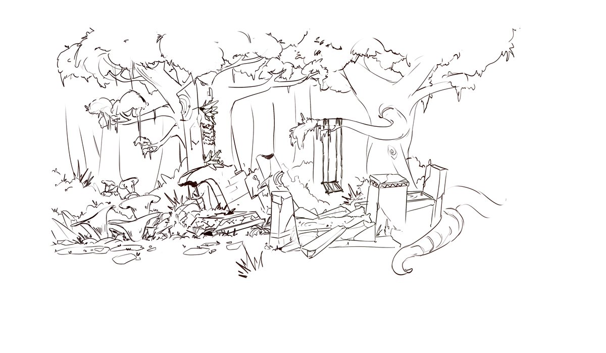 The spirit of Oryn forest seeks vengeance on the sins that twisted its roots.
 
The vines tell their secrets to those who tune in here: ow.ly/VYu250LxfgY

#conceptart #leveldesign #indiegames #ios #android #games #mobilegames #indie #indiegamedev #gaming #madewithunity