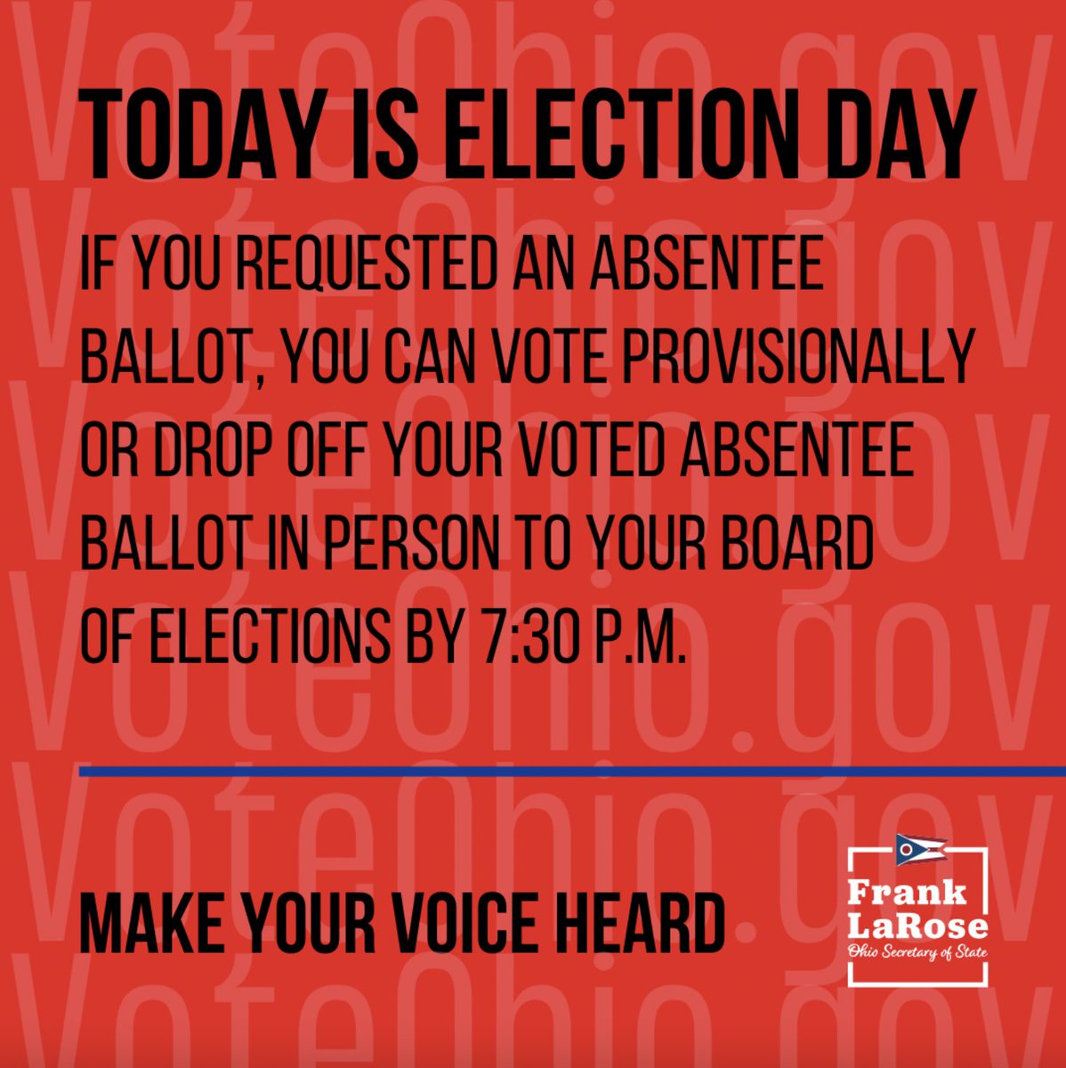 OCHLA_OH's tweet photo. Hoy es el día de las elecciones. ¡Ejerce su derecho a votar y haz oír su voz! #Votar #OCHLA #Elección https://t.co/jwVeBNCl7j