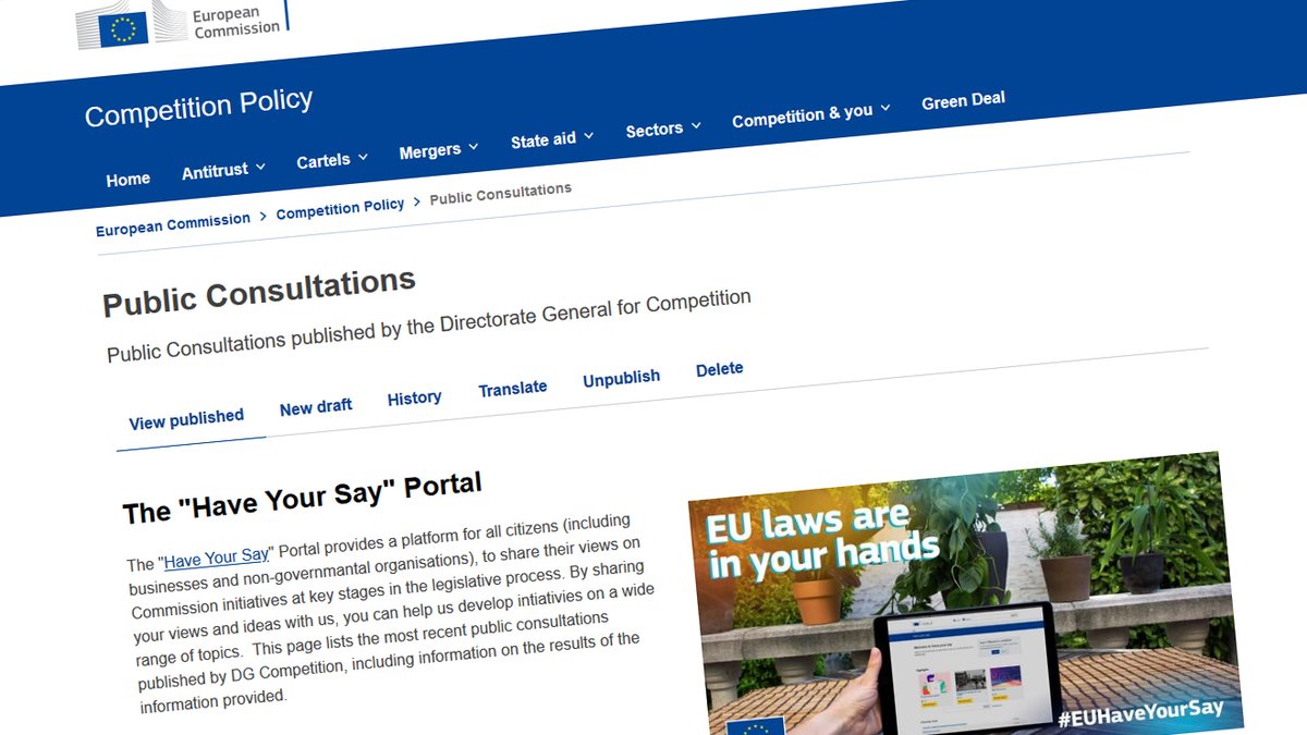 EU_Competition's tweet photo. #EUCompetition Commission 🇪🇺 seeks feedback on draft revised Market Definition Notice 🔗https://t.co/RuUZu4GDrE https://t.co/mwt4psVxt7